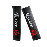 Dodge SRT Black Carbon Look Seat Belt Cover X2