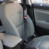 TRD TOYOTA Set of Car 15" Steering Wheel Cover Carbon Fiber Style Leather with Seat Belt Covers