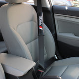 TOYOTA TRD Set of Car 15" Steering Wheel Cover Carbon Fiber Style Leather with Seat Belt Covers