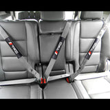 JDM TRD Racing Carbon Fiber Look Embroidery Seat Belt Cover Shoulder Pads NEW - 2pcs