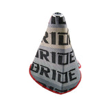 JDM Bride Racing Hyper Fabric shift knob Shifter Boot Cover MT/AT Chrome TOP X1