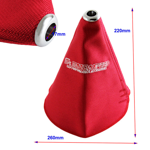 Shifter Boot Cover Stitch for Mt/at Shift Knob for Honda Jdm Mugen Racing Fabric Shifter Boot Cover Stitch for Mt/at Shift Knob for Honda Jdm Mugen Racing Fabric