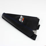 Mugen Blue Stitched Black Carbon Fiber Look Shifter Boot Cover