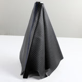 Mugen Blue Stitched Black Carbon Fiber Look Shifter Boot Cover