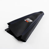 Mugen Blue Stitched Black PVC Leather Shifter Boot Cover