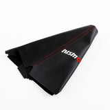 Nissan Nismo Red Stitched Black PVC Leather Shifter Boot Cover