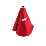 For Nissan NISMO Racing shift knob Shifter Boot Cover MT/AT Red Hyper Fabric