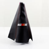 Mitsubishi Ralliart Red Stitched Black PVC Leather Shifter Boot Cover