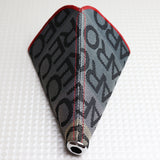 JDM RECARO Racing Red Stitches Gradation Hyper Fabric shift knob Shifter Boot Cover MT/AT