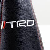 Toyota TRD Red Stitched Black PVC Leather Shifter Boot Cover