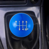 6 Speed Fuckin' Fast Round Ball BLUE Gear Shift Knob Lever M8 M10 M12 Thread