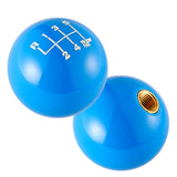 6 Speed Fuckin' Fast Round Ball BLUE Gear Shift Knob Lever M8 M10 M12 Thread