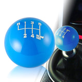 6 Speed Fuckin' Fast Round Ball BLUE Gear Shift Knob Lever M8 M10 M12 Thread