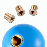 6 Speed Fuckin' Fast Round Ball BLUE Gear Shift Knob Lever M8 M10 M12 Thread