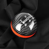 Mugen Carbon Fiber 5-Speed Shift Knob with Red Line