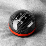 Mugen Carbon Fiber 5-Speed Shift Knob with Red Line