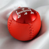 Mugen Red 5-Speed Shift Knob with Red PVC Leather