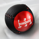 Mugen 5-Speed Red Shift Knob with PVC Leather