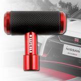 For NISMO Leather Car Shift Knob Aircraft Joystick Transmission Racing Gear Red
