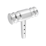 Silver RALLIART Mitsubishi Car Shift Knob Aircraft Joystick Transmission Racing Gear Shifter