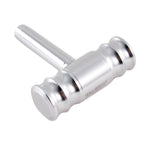 Silver RALLIART Mitsubishi Car Shift Knob Aircraft Joystick Transmission Racing Gear Shifter