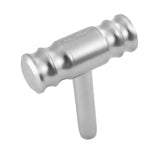 Silver RALLIART Mitsubishi Car Shift Knob Aircraft Joystick Transmission Racing Gear Shifter