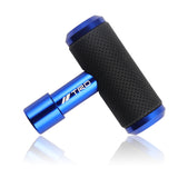 TRD Leather Car Shift Knob Aircraft Joystick Transmission Racing Gear Blue