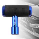 MUGEN Leather Car Shift Knob Aircraft Joystick Transmission Racing Gear Blue
