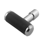 MUGEN Leather Car Shift Knob Aircraft Joystick Transmission Racing Gear Silver