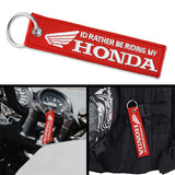 Honda Atv Rancher Foreman Rubicon Key Chain Strap Dirt Bike Key Tag Lanyard