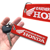 Honda Atv Rancher Foreman Rubicon Key Chain Strap Dirt Bike Key Tag Lanyard