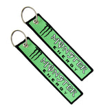 ENERGE DRINK DOUBLE SIDED EMBROIDERED KEYCHAIN For MONSTER CELL HOLDERS KAWASAKI