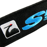 Spoon Sports Type One Set Black & Blue Seat Belt Cover with DOUBLE SIDED EMBROIDERED KEYRING TAG