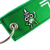 DOUBLE SIDE EMBROIDERED KEY TAG JDM TEIN RACING KEYCHAIN CELL HOLDERS KEYRING X2