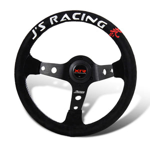 For J’s Racing Xtreme Racers Type D 330mm Deep Dished Suede Steering Wheel