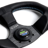 340mm KEY's Deep Dish Embroidery Leather Steering Wheel OMP Racing MOMO Spoon Sports SPC Performance Drifting Rally New