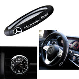 For AMG Mercedes-Benz Set of Car 15" Steering Wheel Cover Quality Leather with Exquisite Clock