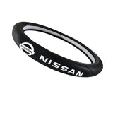 New Faux Quality Leather For NISSAN Black 15" Diameter Car Auto Steering Wheel Cover X1