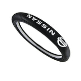 New Faux Quality Leather For NISSAN Black 15" Diameter Car Auto Steering Wheel Cover X1