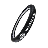 New Faux Quality Leather For NISSAN Black 15" Diameter Car Auto Steering Wheel Cover X1