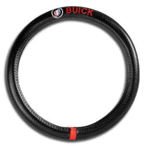 For all BUICK 15" Diameter Car Steering Wheel Cover Carbon Fiber Look Leather X1