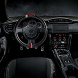BUICK Set of Car 15" Steering Wheel Cover Carbon Fiber Look Leather with Exquisite Clock