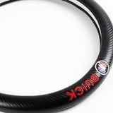 For all BUICK 15" Diameter Car Steering Wheel Cover Carbon Fiber Look Leather X1