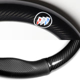 15" Carbon Fiber Style Quality Leather Car Steering Wheel Cover For All BUICK NEW x1