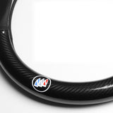 15" Carbon Fiber Style Quality Leather Car Steering Wheel Cover For All BUICK NEW x1