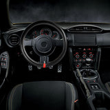 MASERATI Set of Car 15" Steering Wheel Cover Carbon Fiber Look Leather with Exquisite Clock