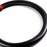 DODGE Charger Set of Car 15" Steering Wheel Cover Carbon Fiber Style Leather with Seat Belt Covers