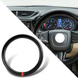 MASERATI Set of Car 15" Steering Wheel Cover Carbon Fiber Look Leather with Exquisite Clock