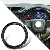 15" Carbon Fiber Style Quality Leather Car Steering Wheel Cover For All Ford NEW x1