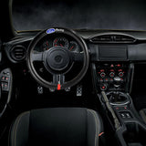 For FORD RACING 15" Diameter Car Steering Wheel Cover Carbon Fiber Look Leather X1